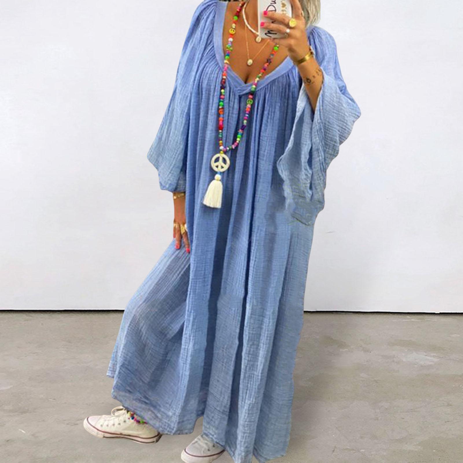Robe Maxi Femme Next - Couleur Cobalt Bleu Marine, Taille 10 | Dos Découpé, Sans Manches, Col Halter
